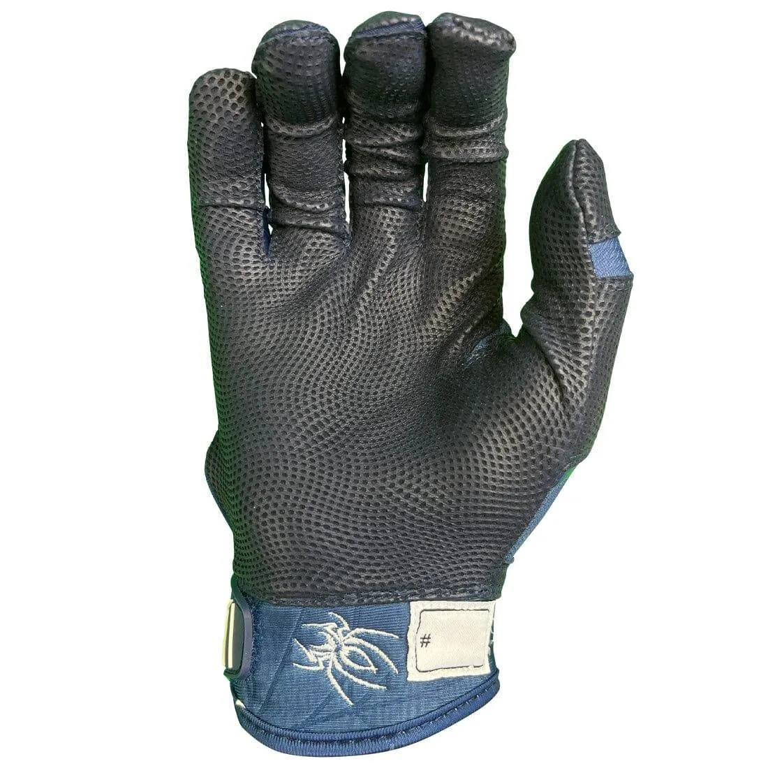 2023 Spiderz Pro Model Batting Gloves: Navy Blue/White