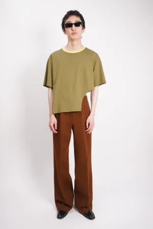 70's "UNKNOWN" -Polyester Flare Easy Pants-