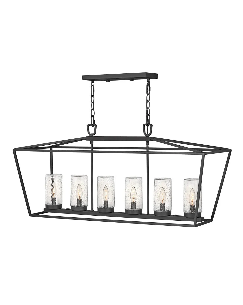 Alford Place LED Linear Chandelier in Museum Black