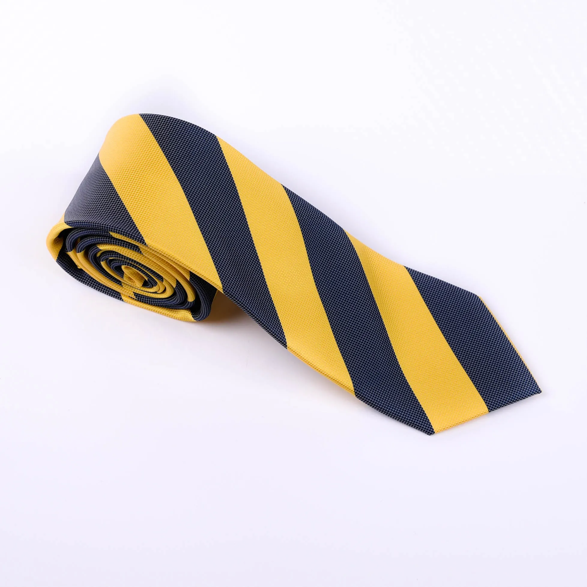 Black & Yellow Sexy Formal Business Striped 3 Inch Tie Mens Professional Fashion