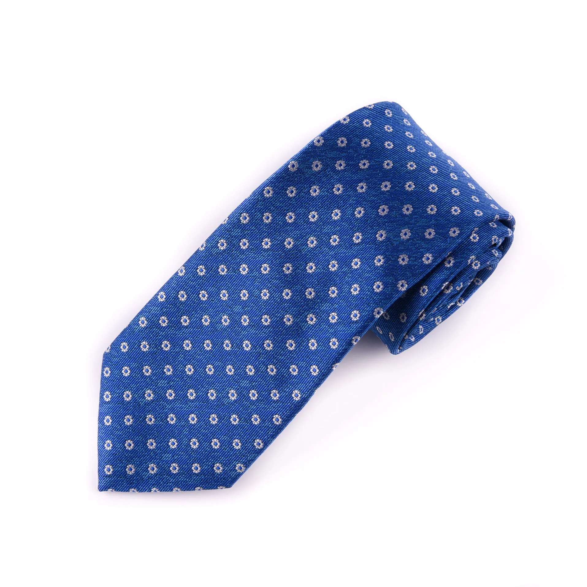 Blue Stylis Italian Pattern Necktie Business Formal Elegance For Smart Men's Ego