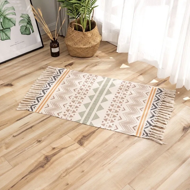 Bohemian Tassel Bedside Rug