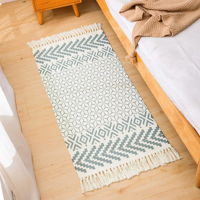 Bohemian Tassel Bedside Rug