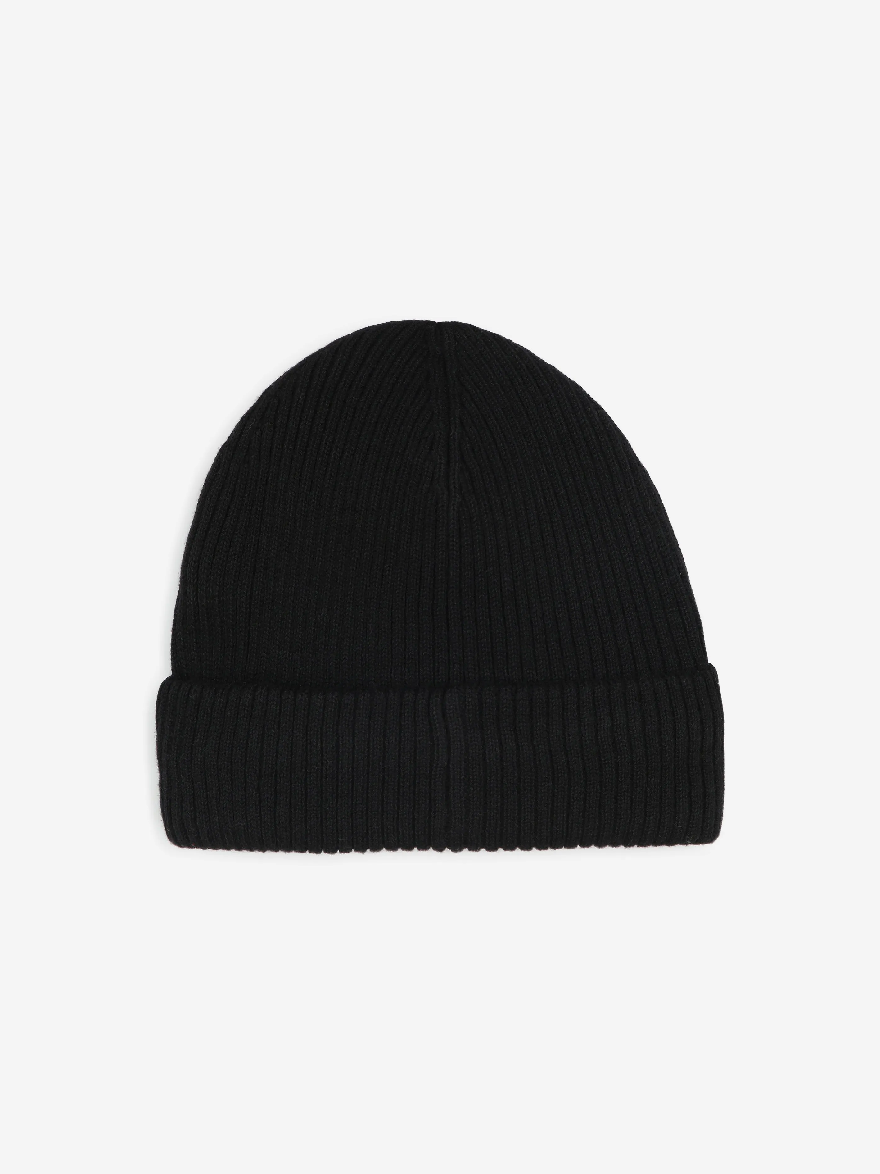 BOSS Boys Logo Beanie Hat in Black