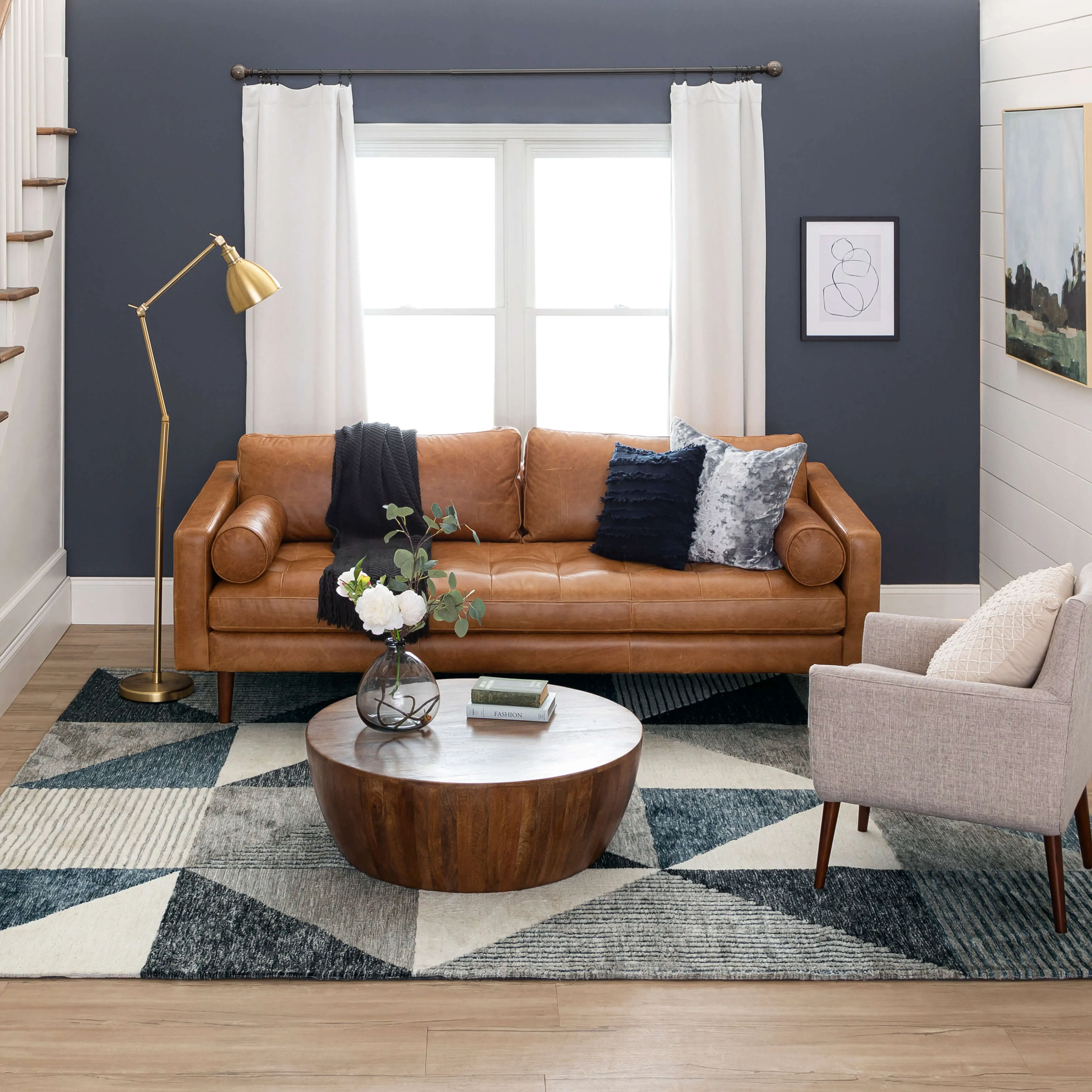 Bowen Oblique Blue by Drew & Jonathan Home