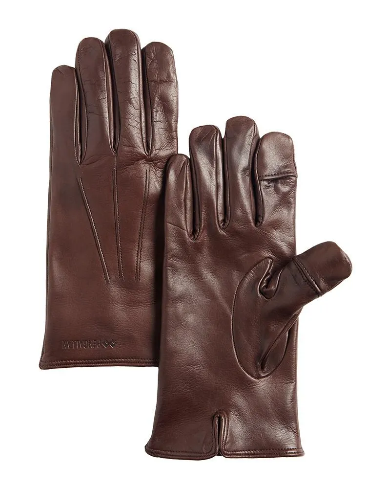 Brown Leather Genius Gloves