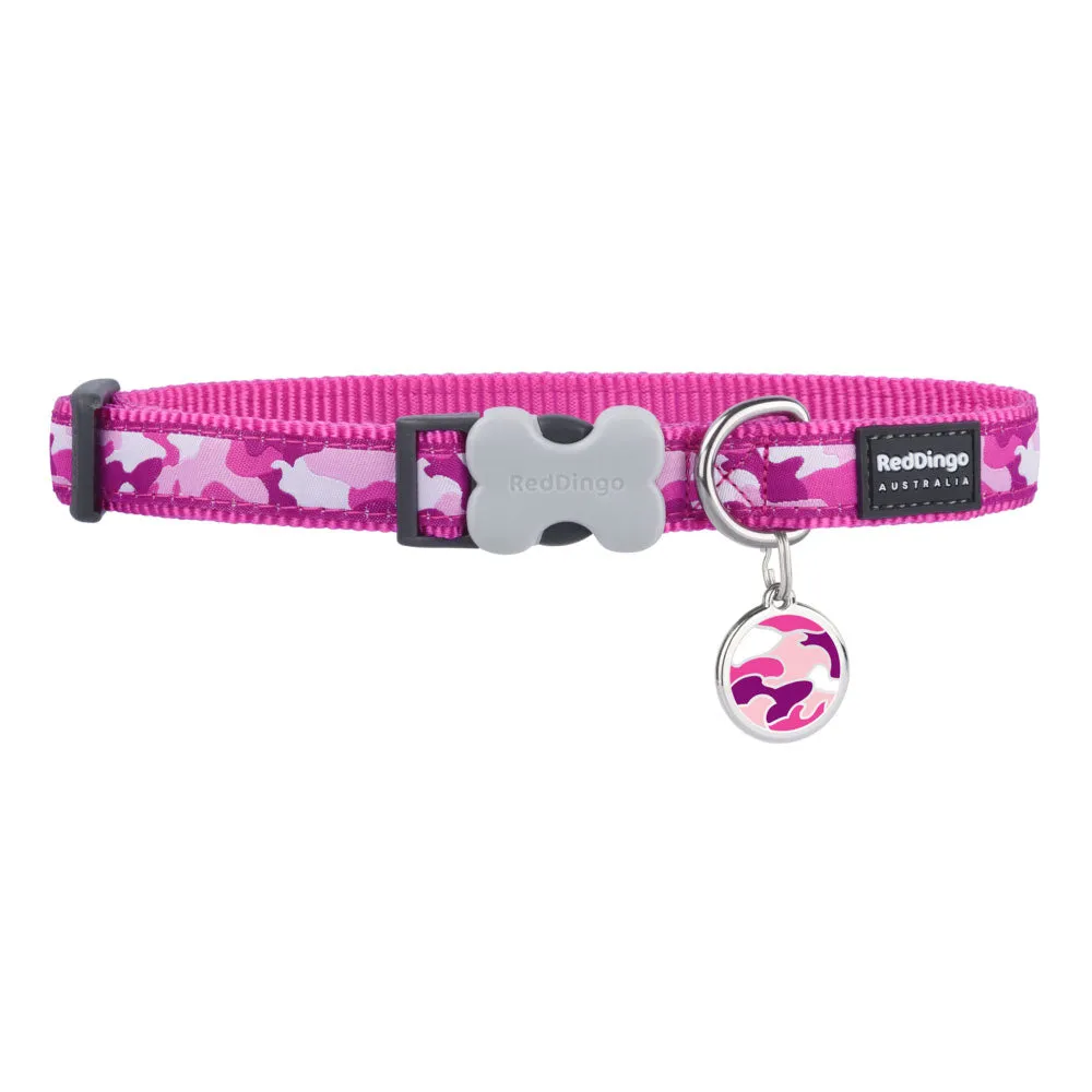 Camouflage Hot Pink Dog Collar