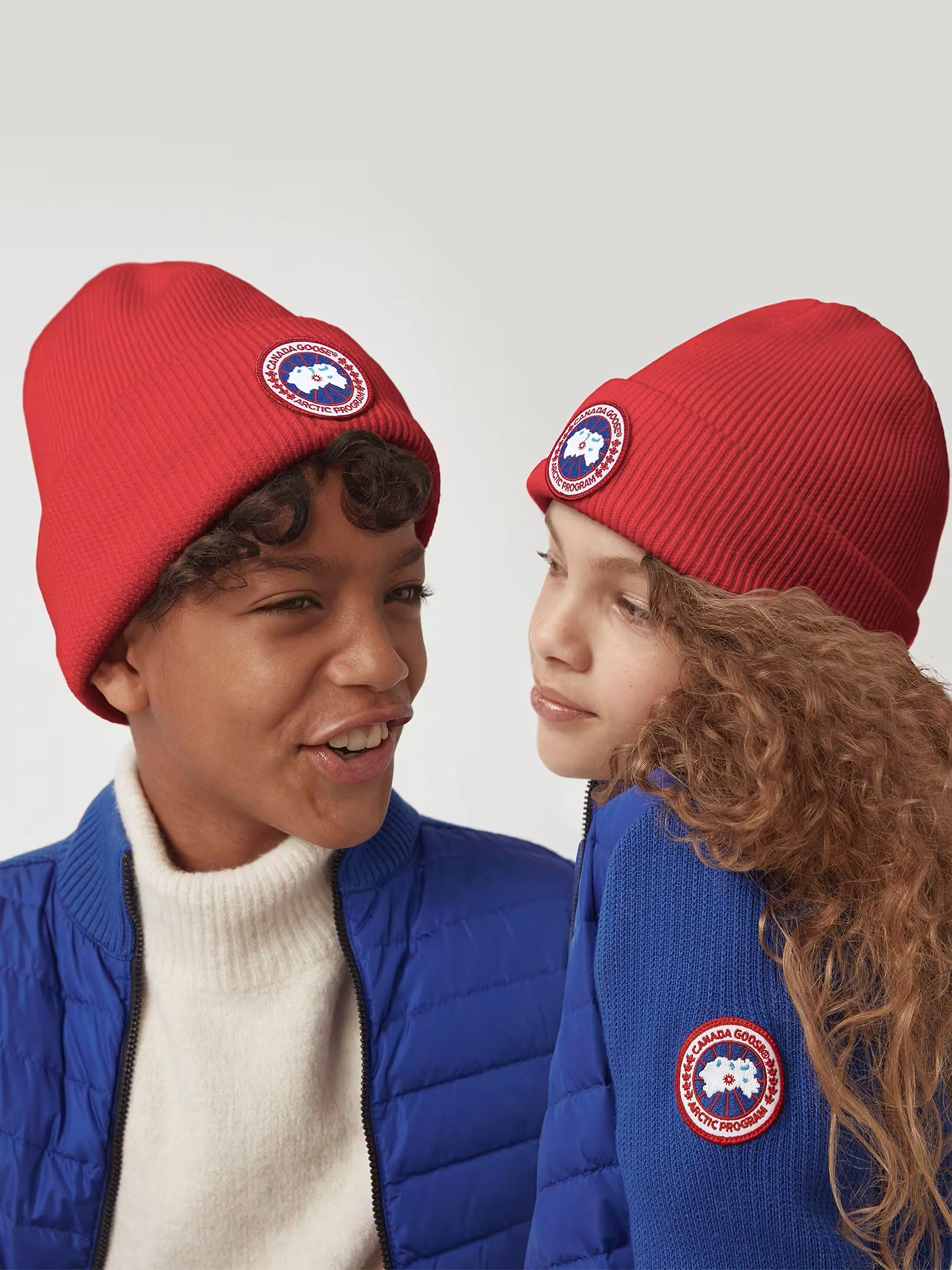 Canada Goose Kids Arctic Toque Beanie Hat in Red