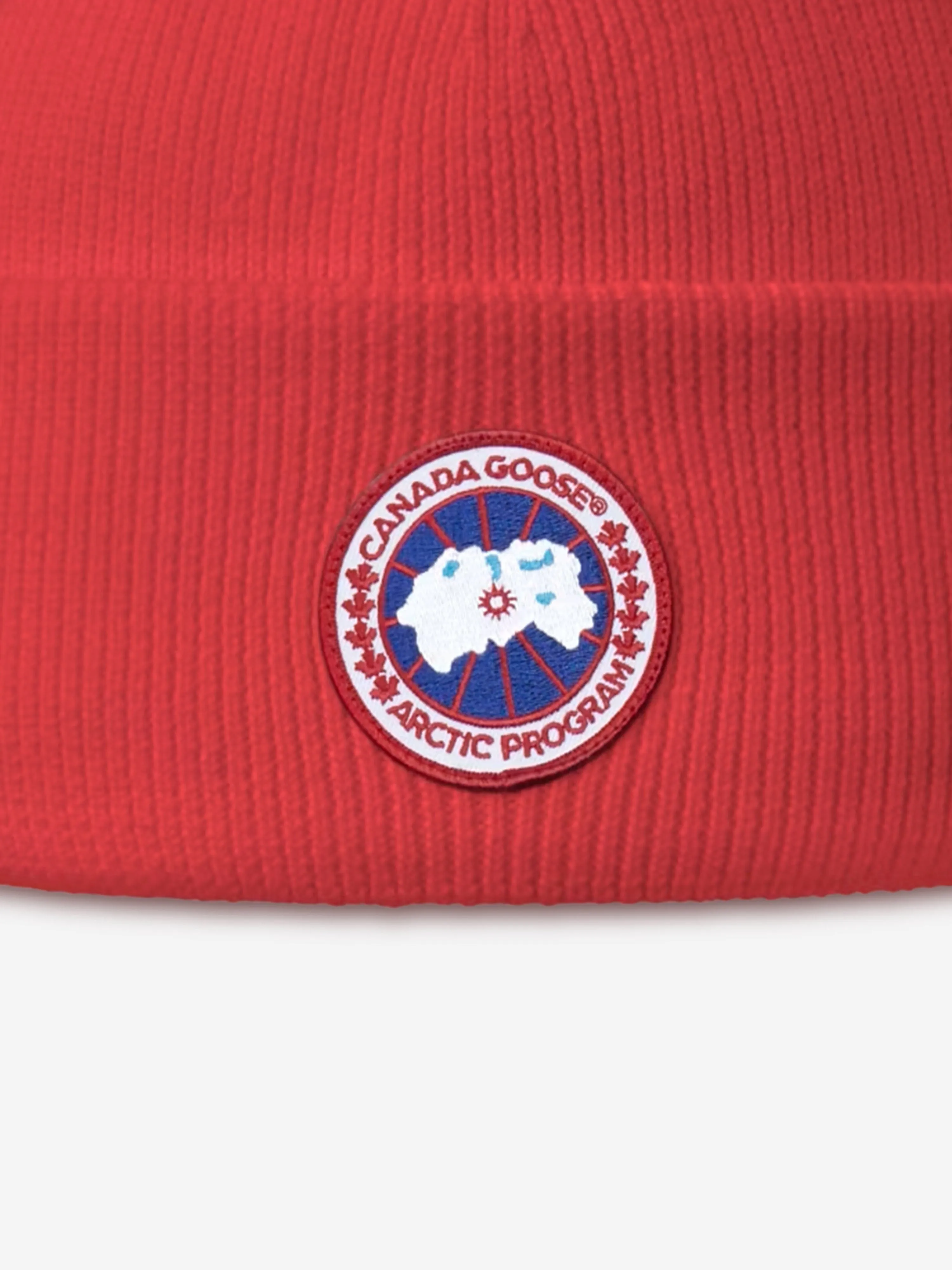 Canada Goose Kids Arctic Toque Beanie Hat in Red