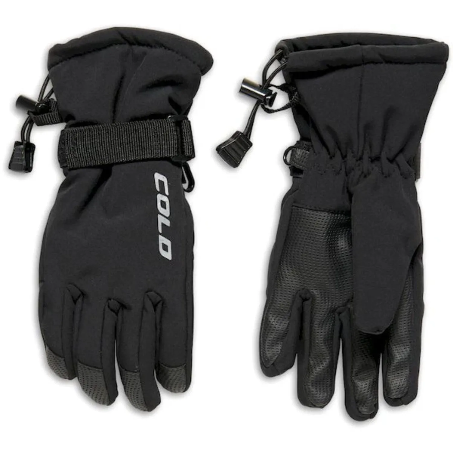 Cold Black Igloo Ski Gloves JR