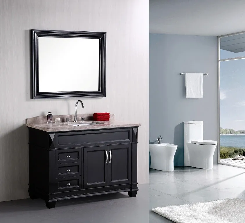 DESIGN ELEMENT Hudson 48" Single Bathroom Vanity set