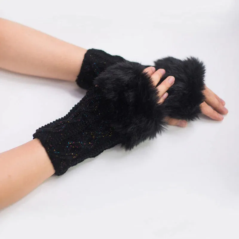 Elegant Full Finger Touchscreen Winter Windproof Wrist Gloves