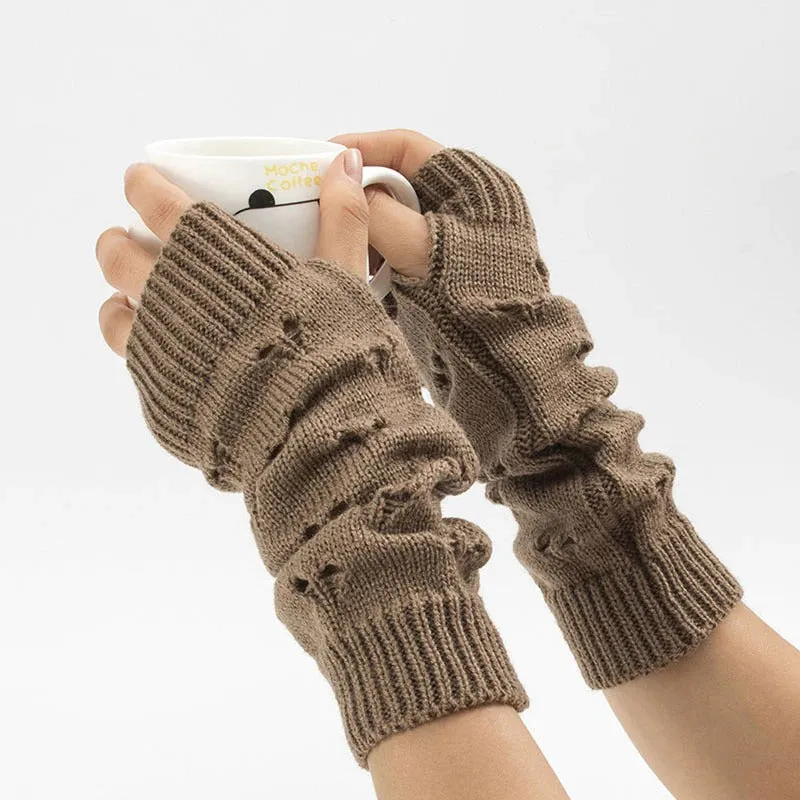 Elegant Full Finger Touchscreen Winter Windproof Wrist Gloves