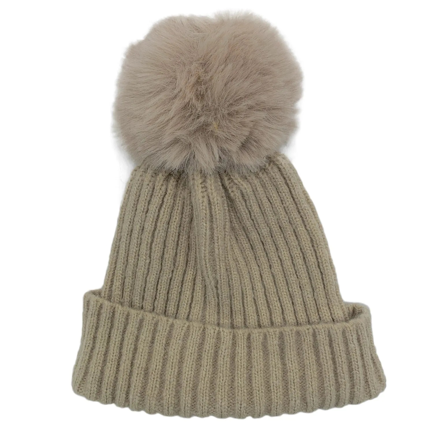 Empire Cove Winter Kids Boys Girls Cable Knit Cuff Beanie with Pom Pom