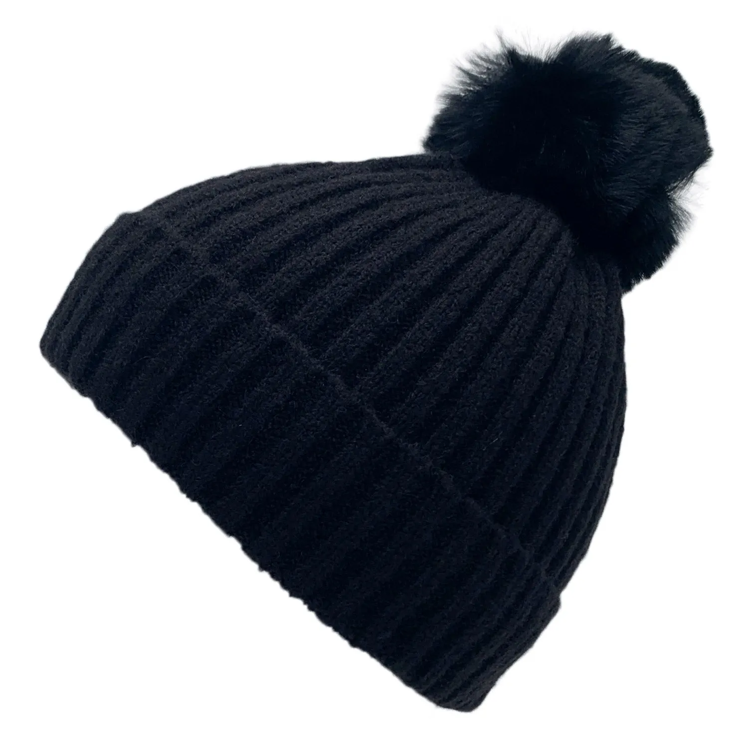 Empire Cove Winter Kids Boys Girls Cable Knit Cuff Beanie with Pom Pom