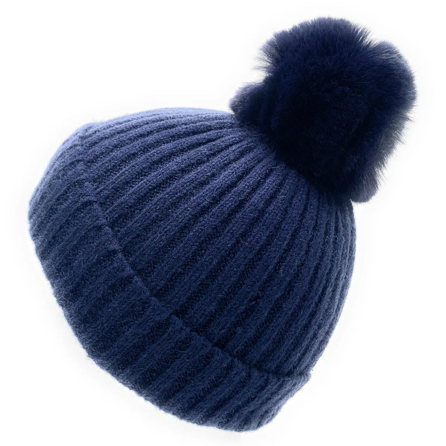 Empire Cove Winter Kids Boys Girls Cable Knit Cuff Beanie with Pom Pom