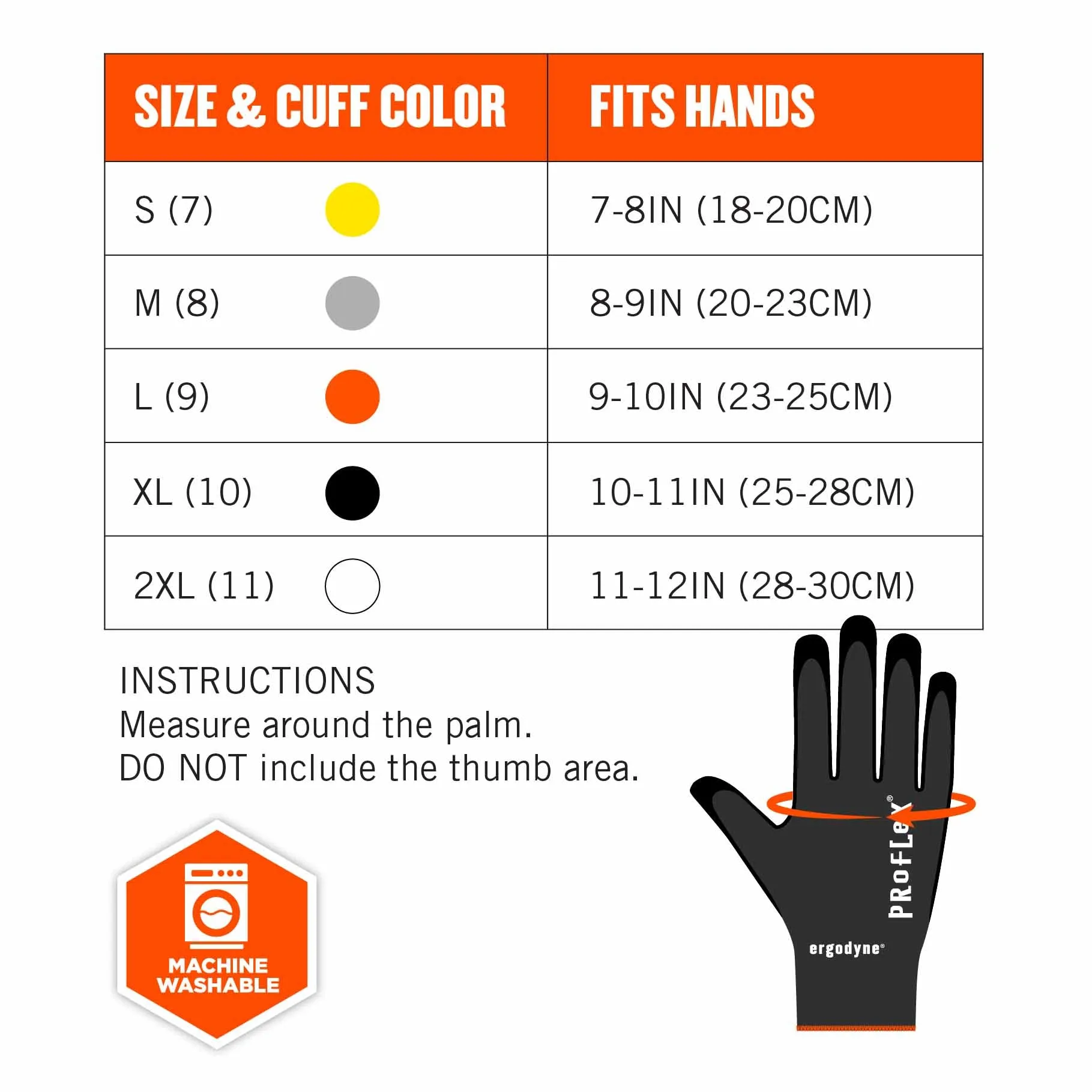 Ergodyne 17956 7001 2XL Black Nitrile-Coated Gloves - DSX