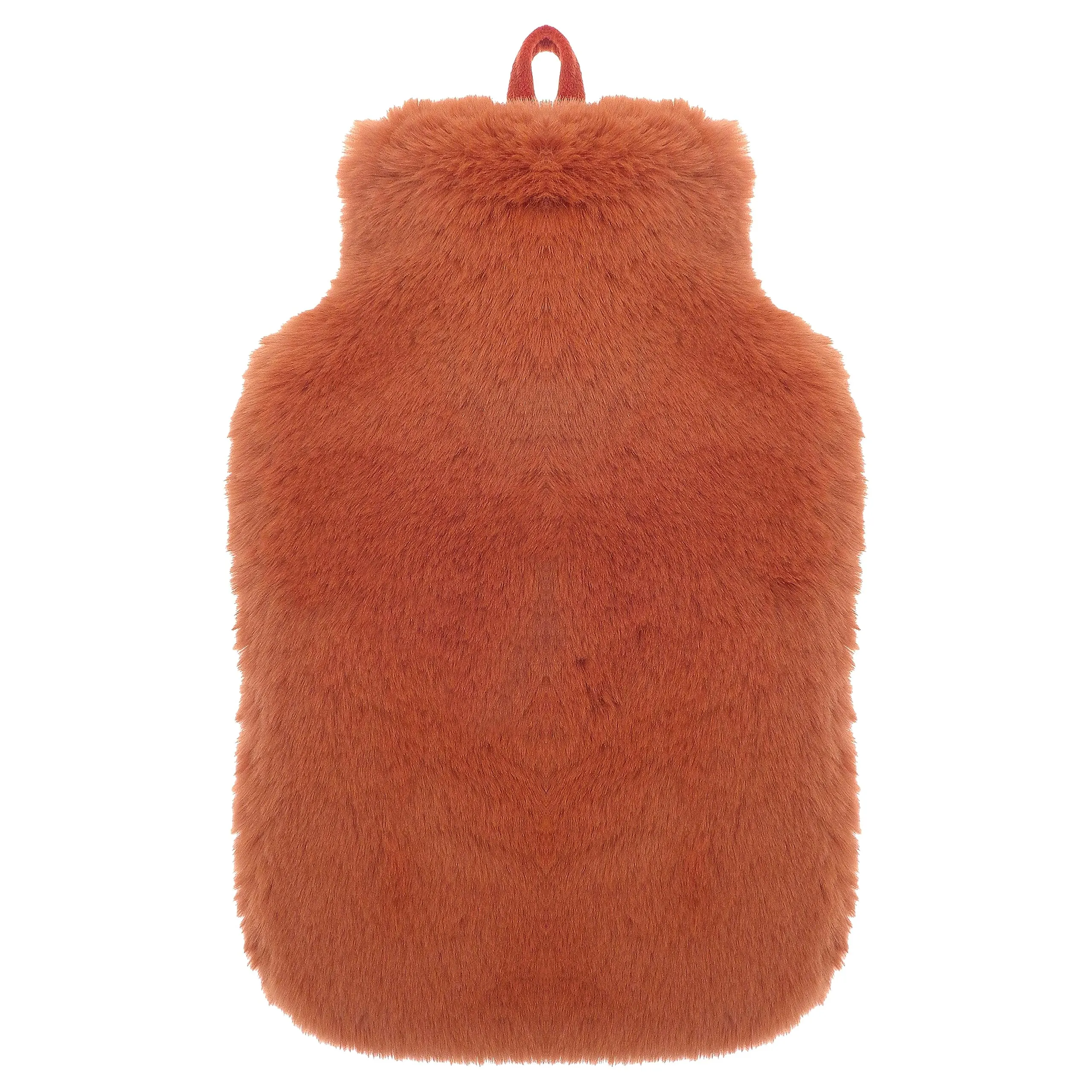 Faux Fur Covered 2 Litre Luxury Hot Water Bottle for Thermotherapy and Pain Relief Durable Natural Rubber for Winter Warmth by OLIVIA ROCCO