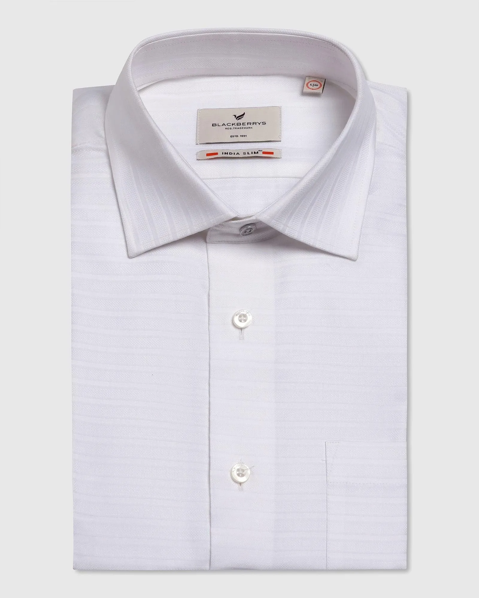 Formal White Stripe Shirt - Bran