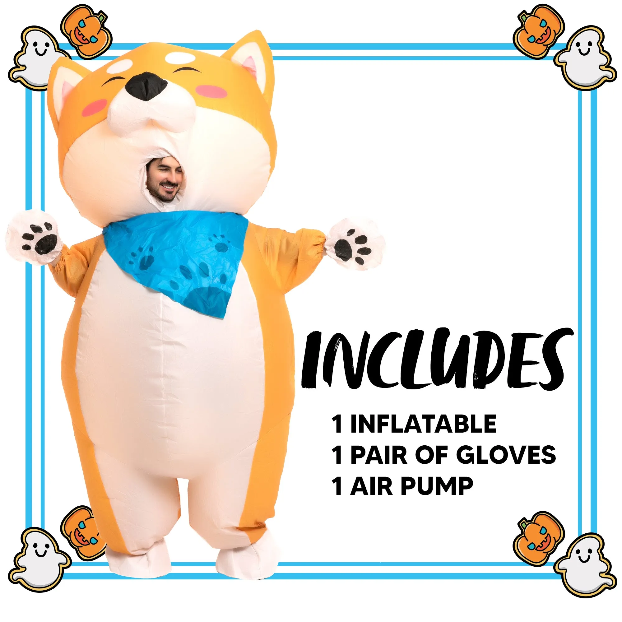 Full body Shiba Inu inflatable costume