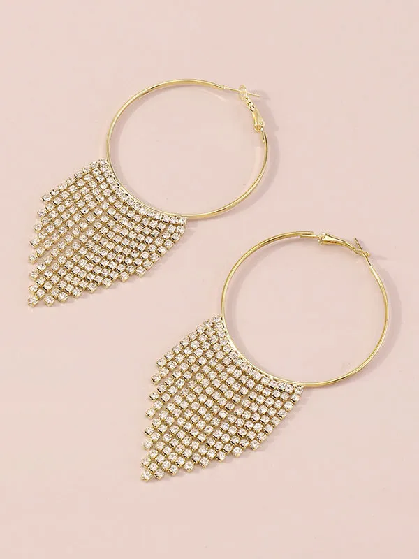 Geometric Tasseled Earrings Accessories