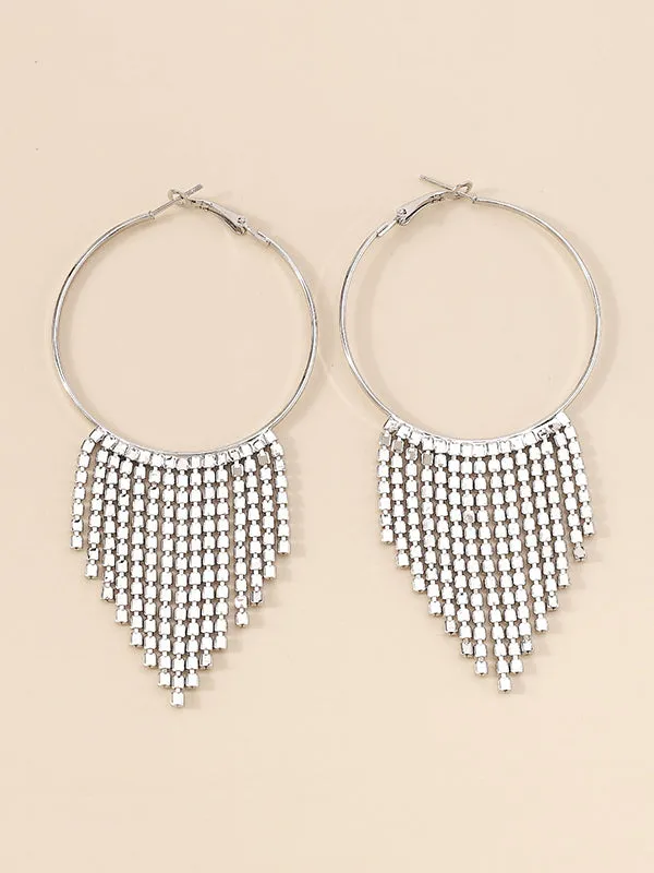 Geometric Tasseled Earrings Accessories