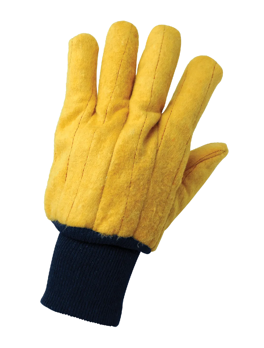 Global Glove Two-Ply Quilted Cotton Chore Gloves - Yellow