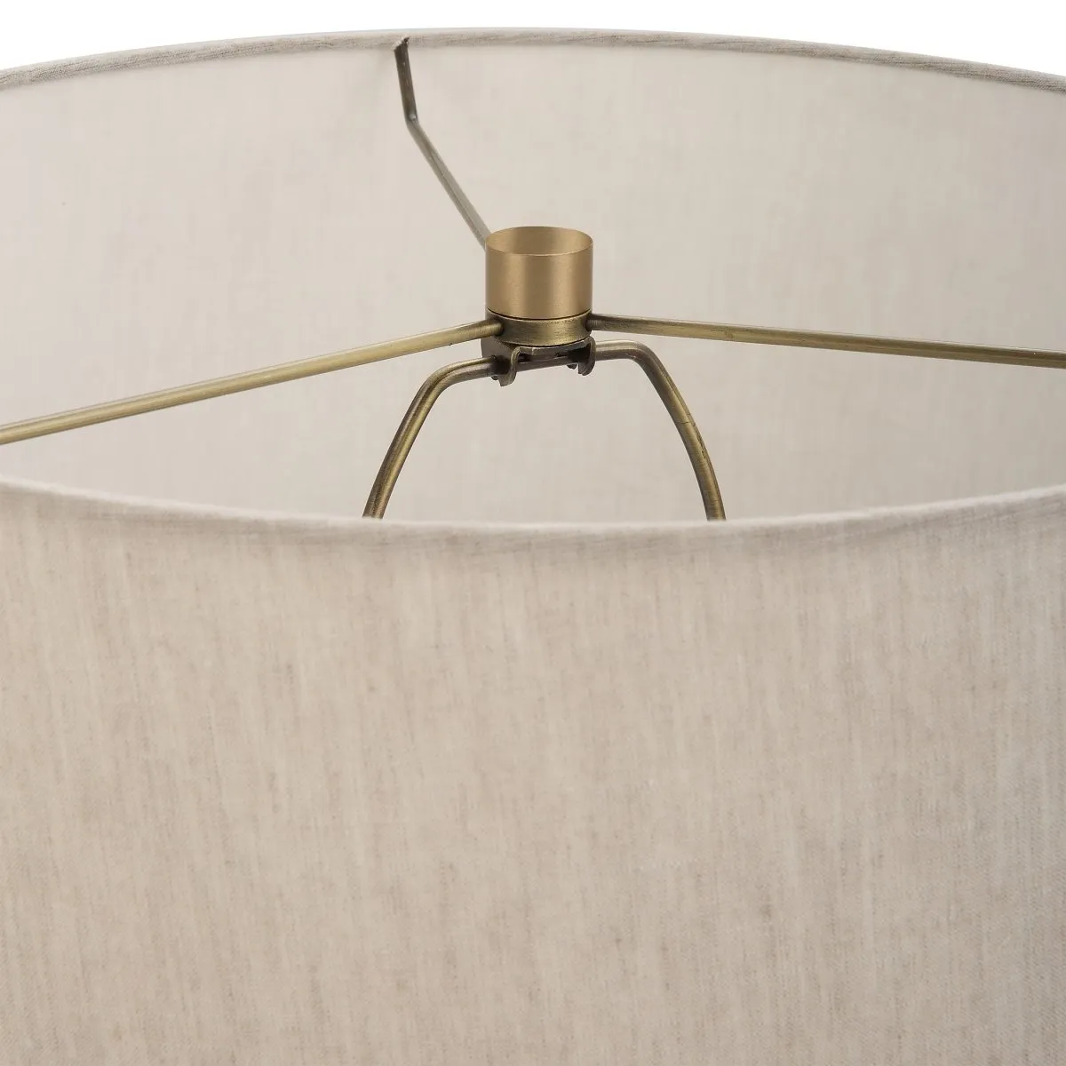 Gravitas Elegant Brass & Stone Lamp