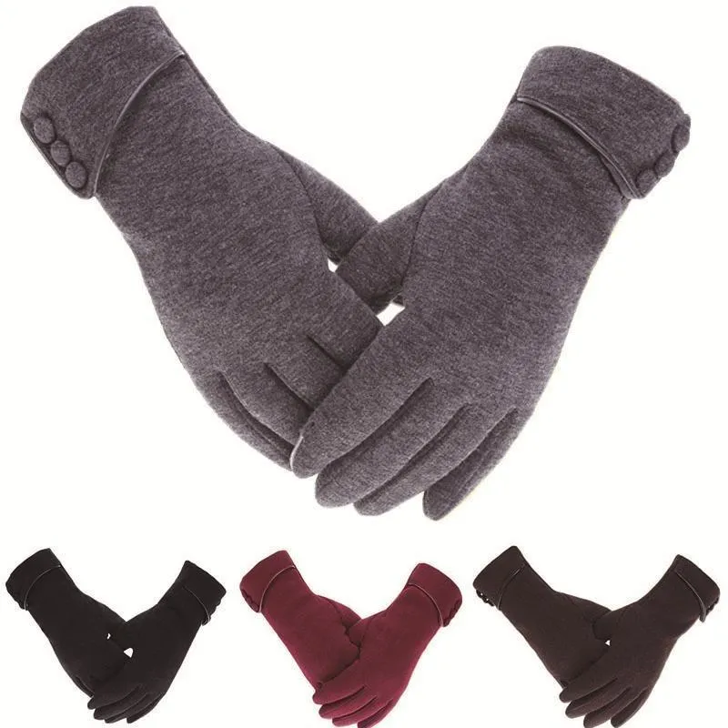 High-Class Full Finger Touchscreen Winter Windproof Wrist Gloves