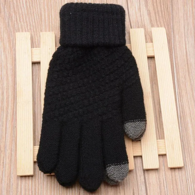 High-Class Full Finger Touchscreen Winter Windproof Wrist Gloves