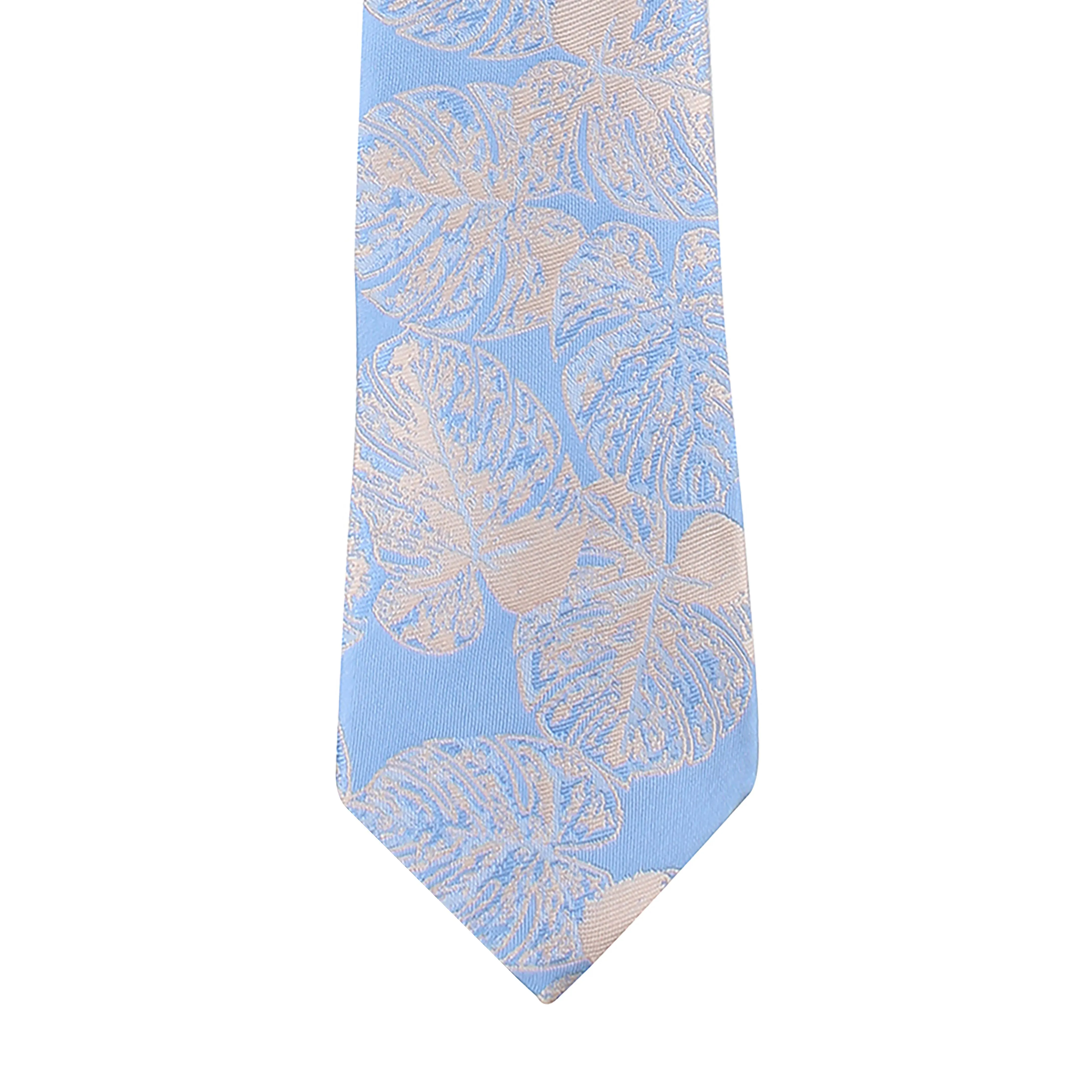 Kovove Blue Polka Dot Neck Tie For Men