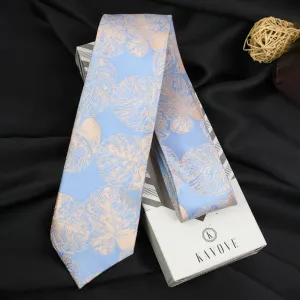 Kovove Blue Polka Dot Neck Tie For Men