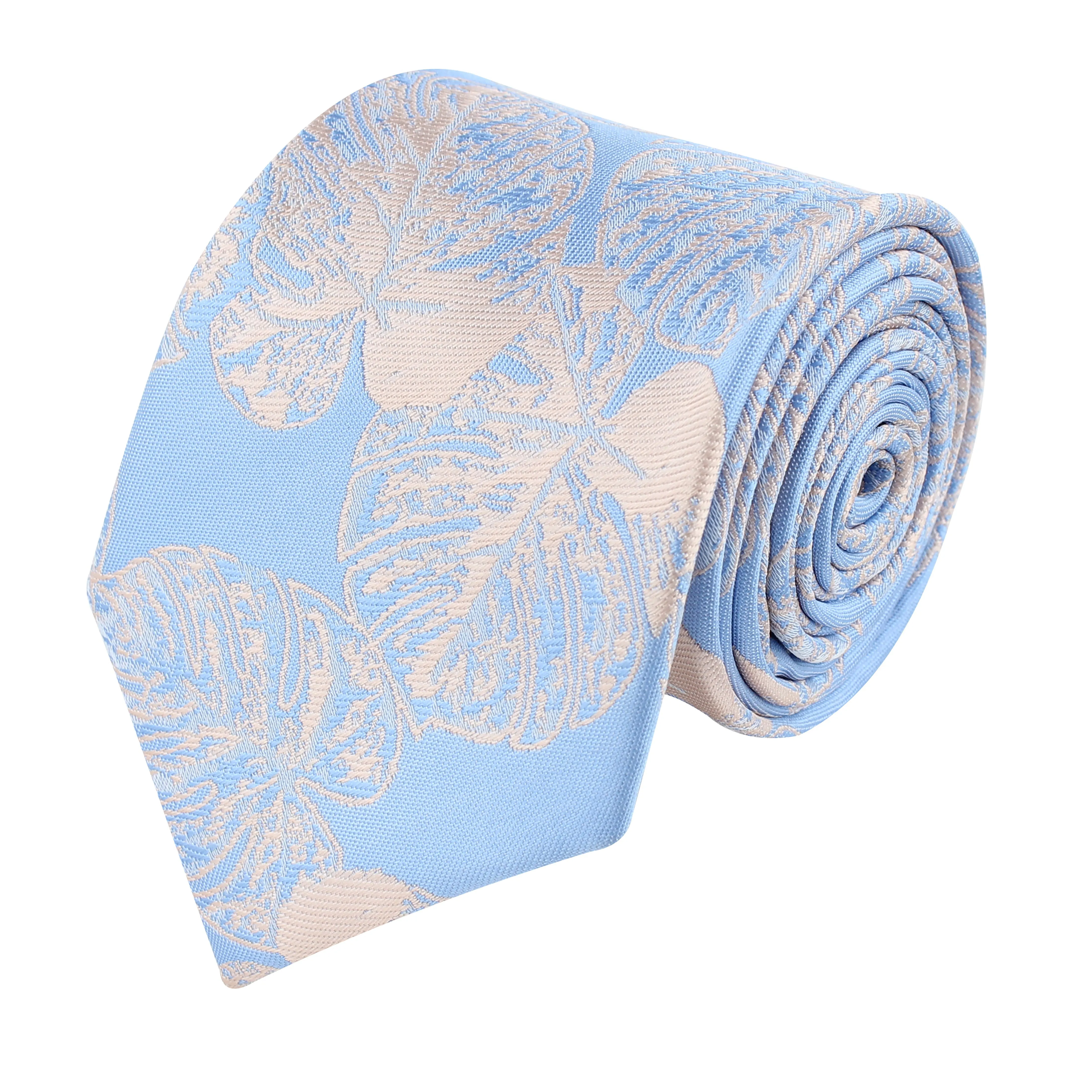 Kovove Blue Polka Dot Neck Tie For Men