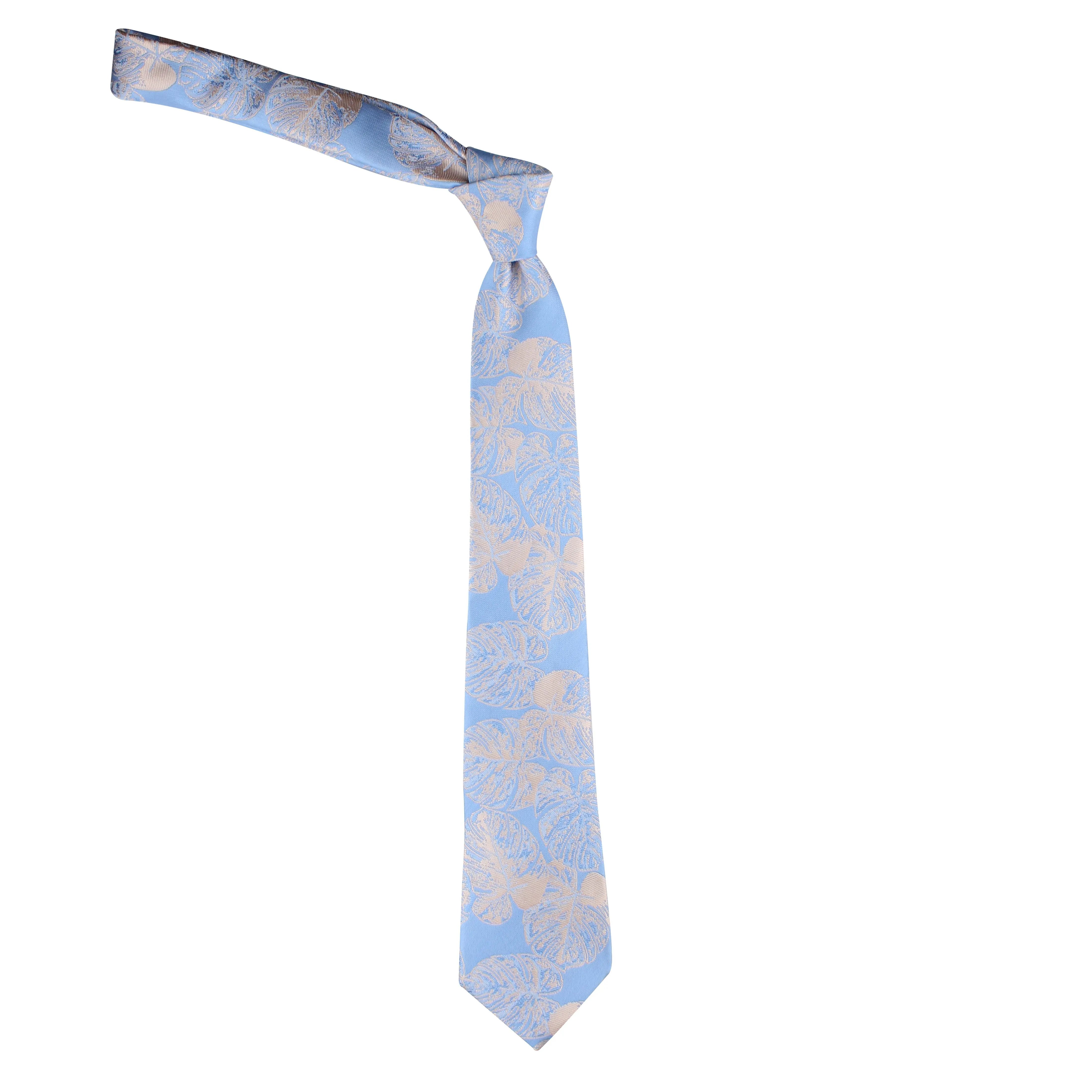 Kovove Blue Polka Dot Neck Tie For Men