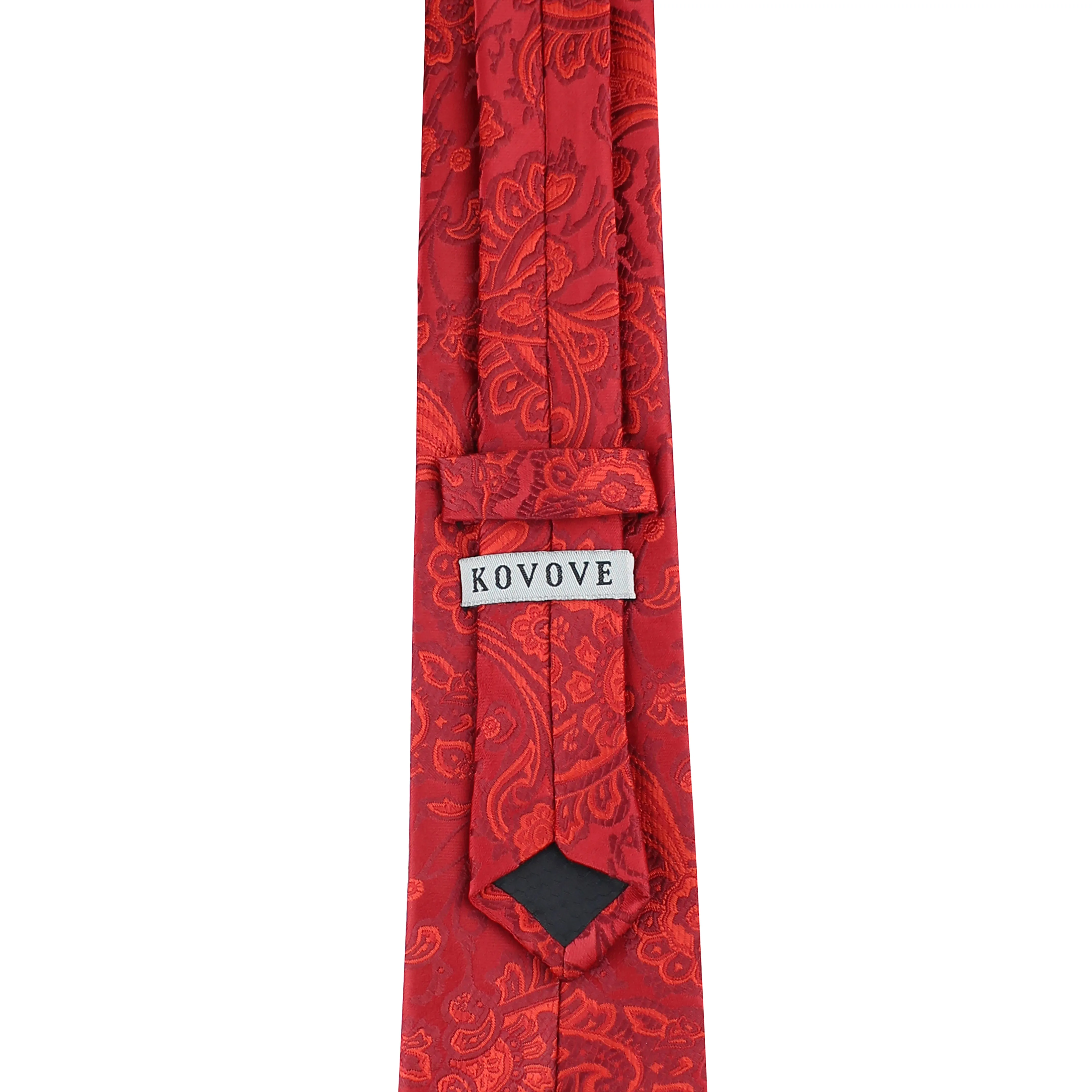 Kovove Red Floral Neck Tie For Men