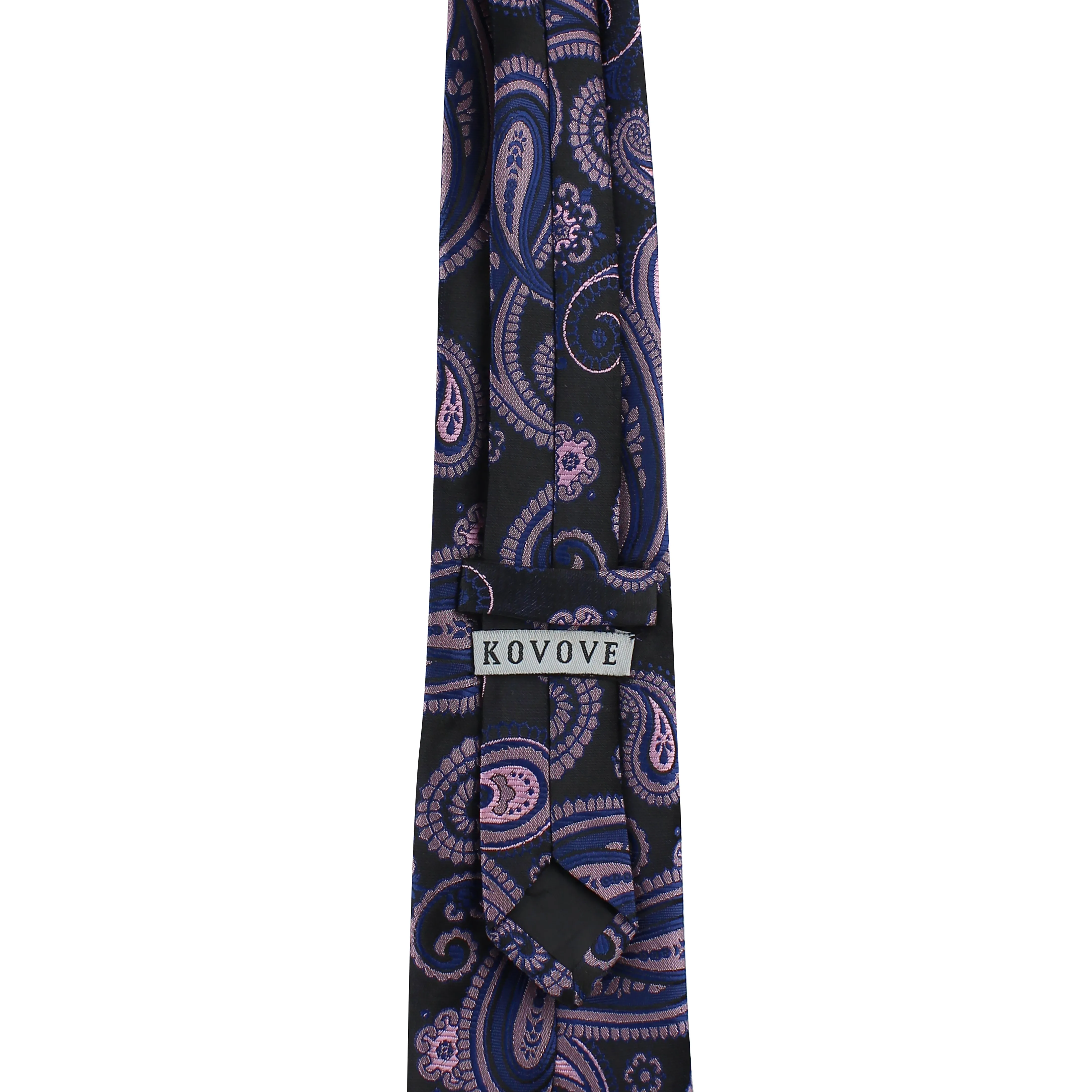 Kovove The Black Treat Paisley Neck Tie For Men