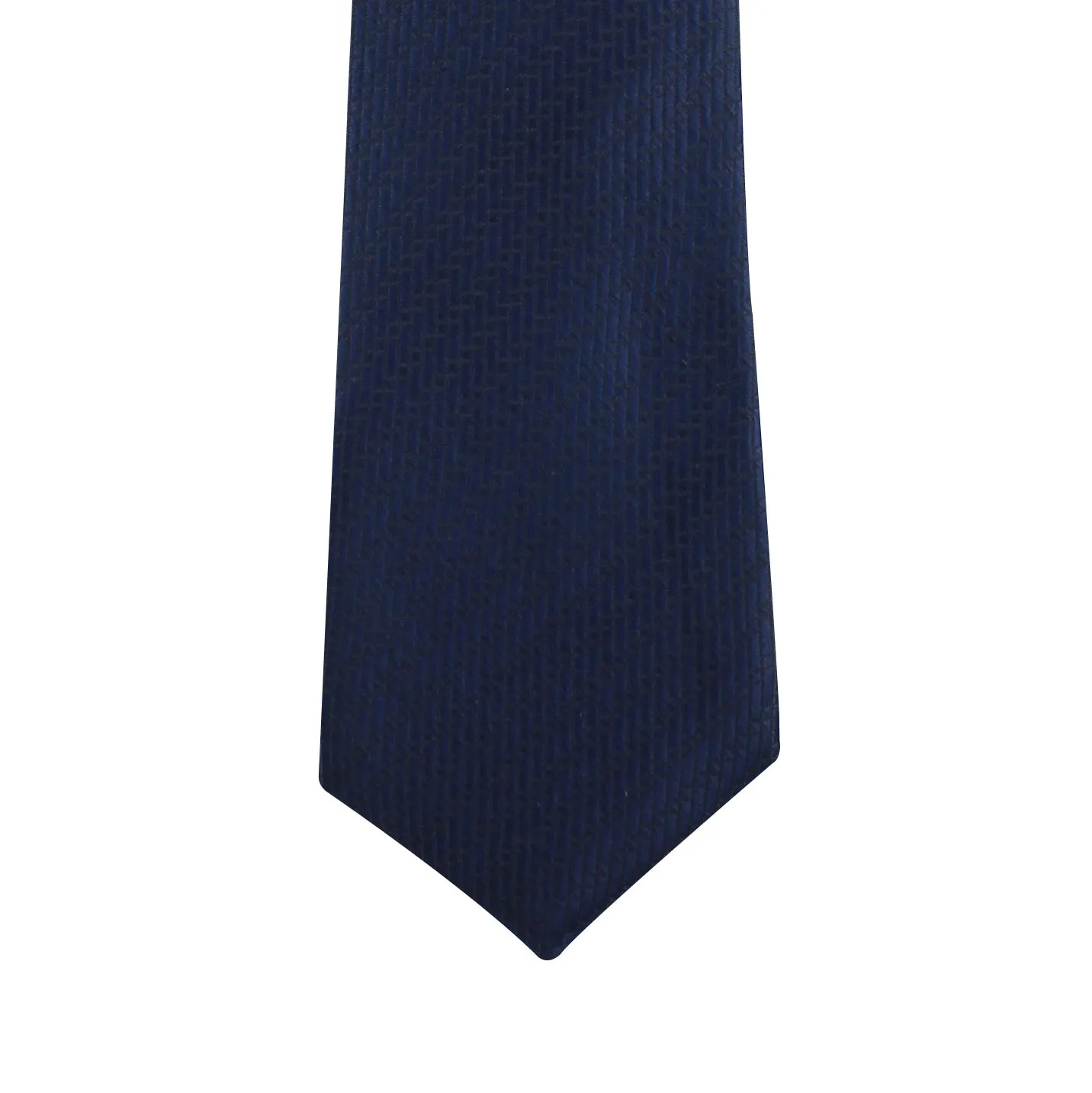 Kovove The Energise Self Pattern Navy Blue Necktie For Men