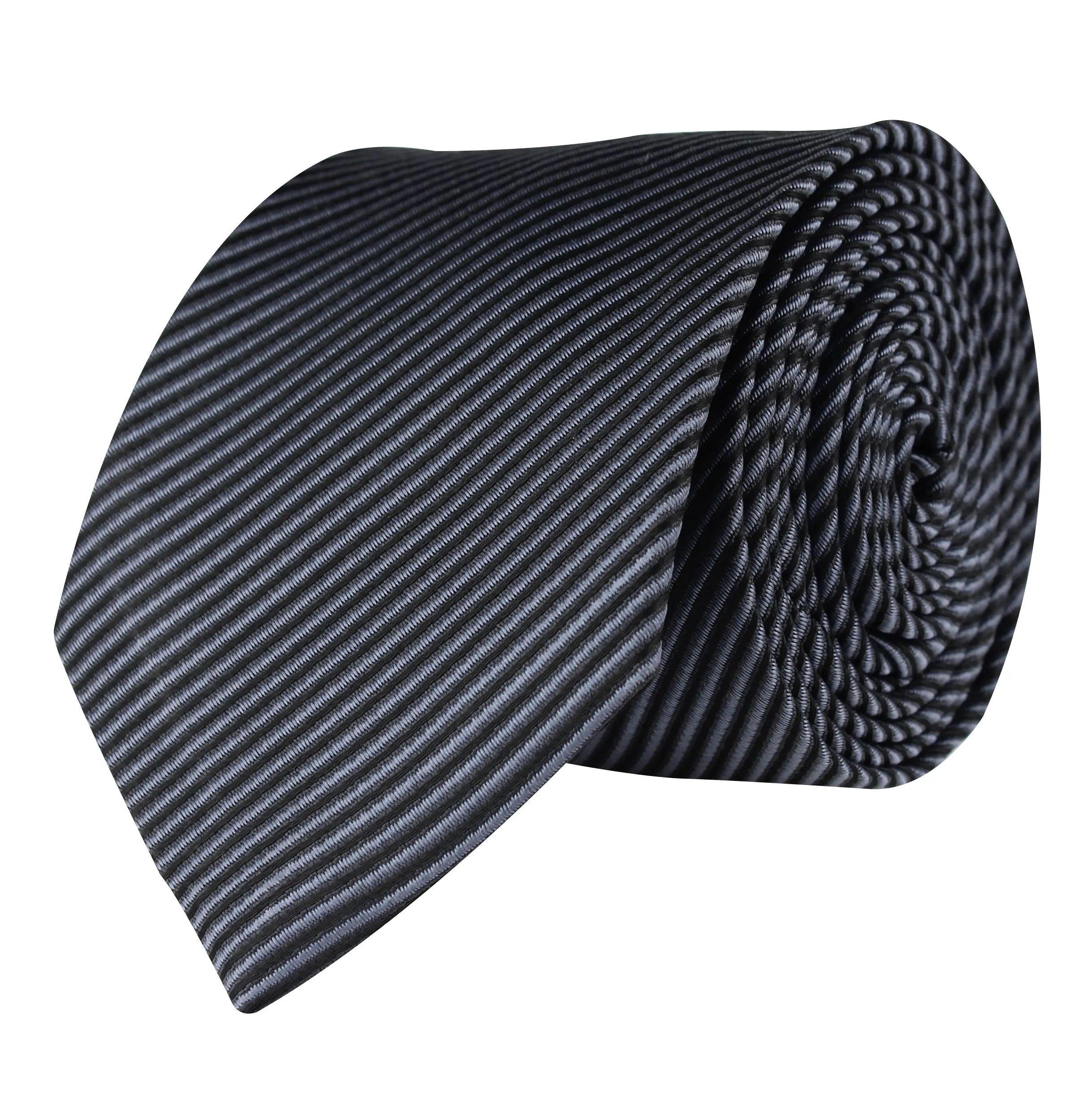 Kovove The Phoenix Striped Black Necktie For Men