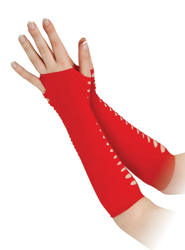 Ladder Style Gloves Red or Black