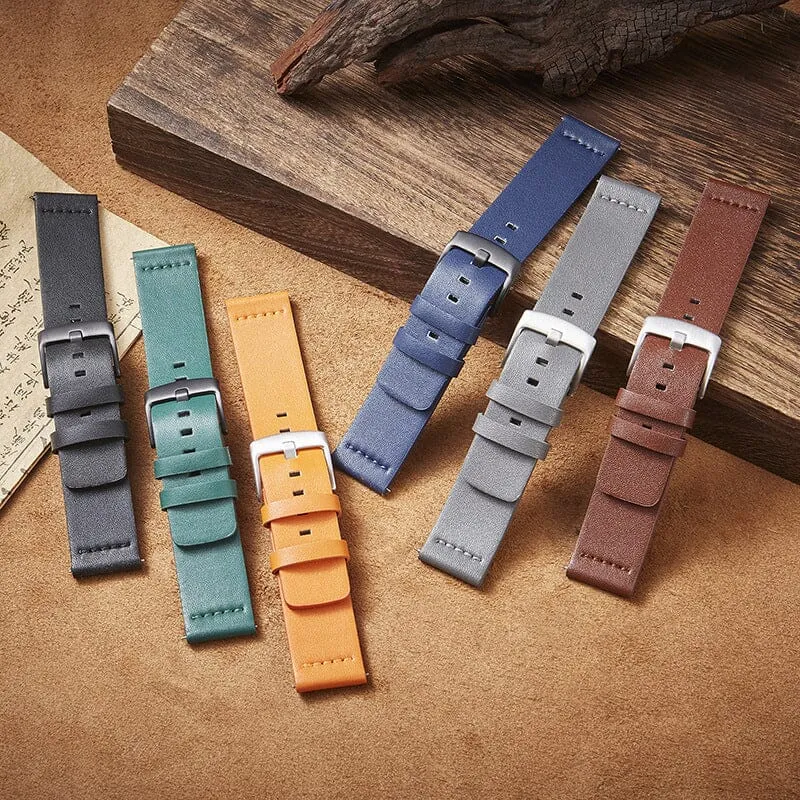 Leather Straps Compatible with the Armani Exchange 22mm Range