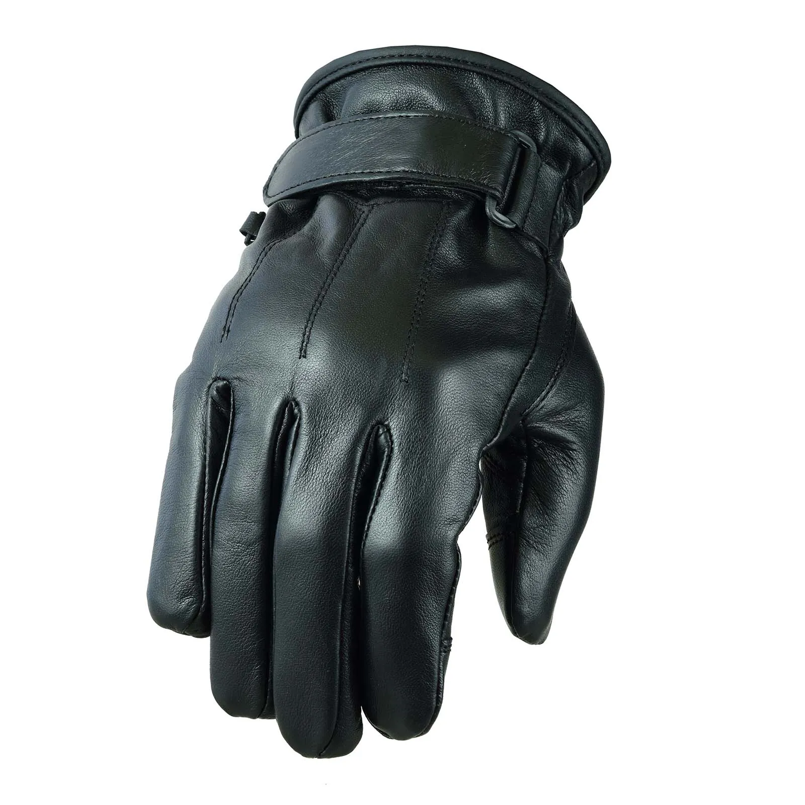 Men Genuine Sheep Leather Winter Gloves