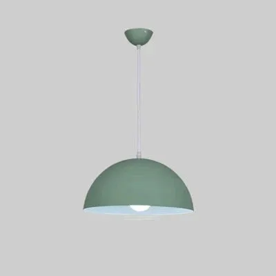 Modern Ceiling Lamps Semicircle Lampshade Aluminum Pendant Lights Restaurant Dining Table Kitchen Decorative Lighting