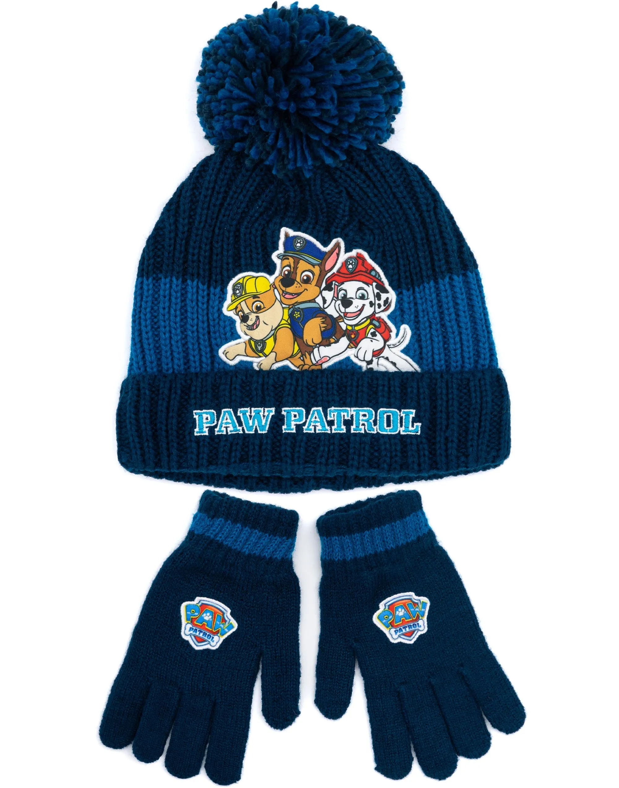 PAW Patrol Kids Knitted Hat and Gloves Set