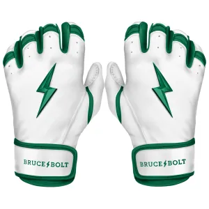 PREMIUM PRO CHROME Series Short Cuff Batting Gloves | GREEN