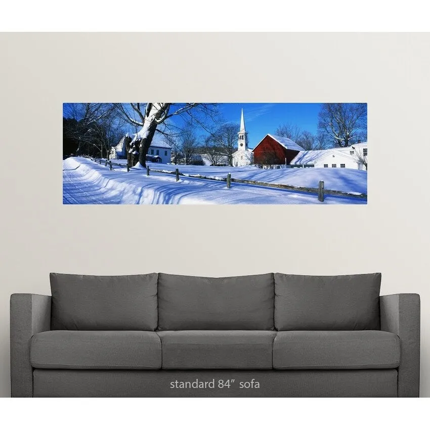 " Winter Peacham VT" Poster Print