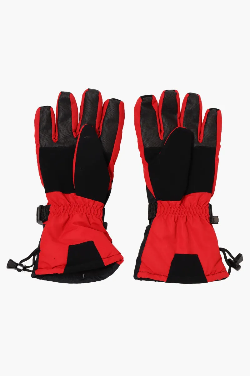 Reebok Touch Screen Ski Gloves - Red