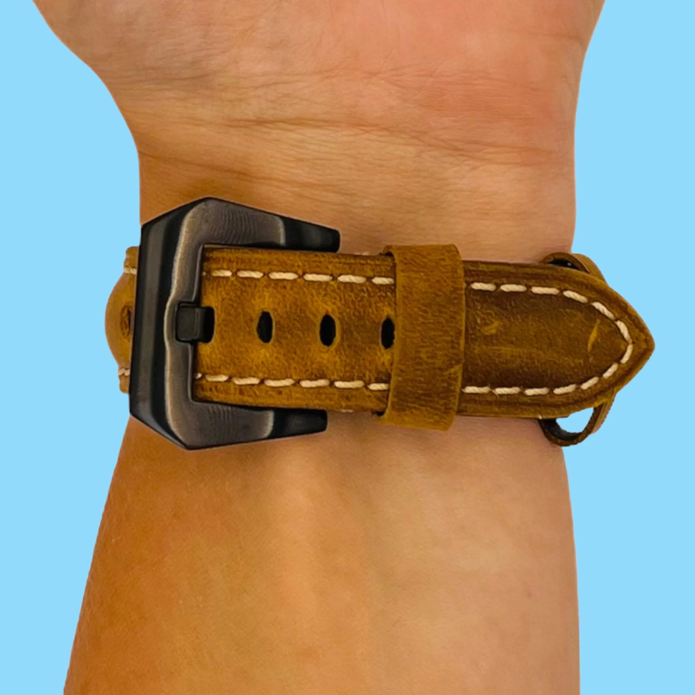 Retro Leather Straps Compatible with the 3Plus Vibe Smartwatch