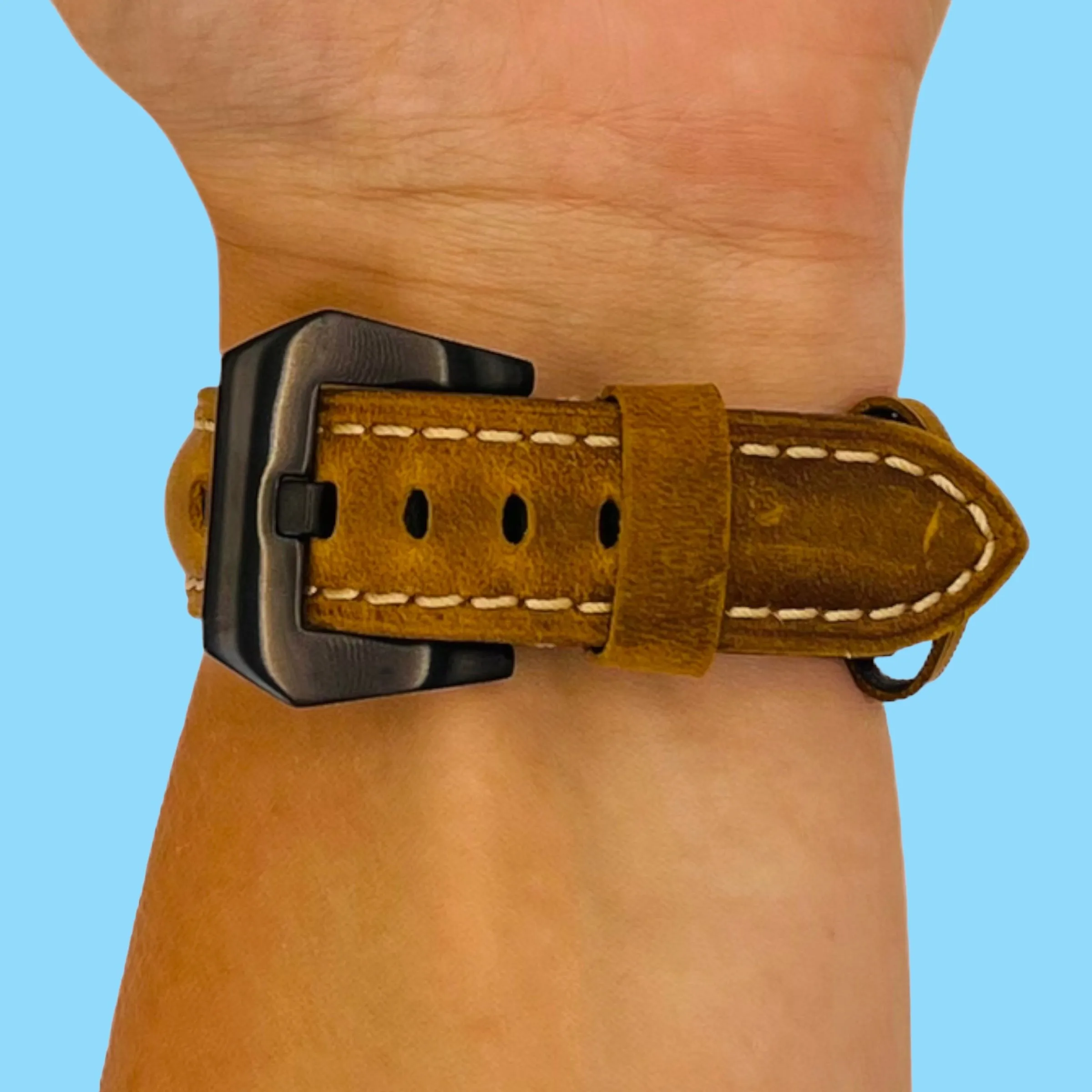 Retro Leather Straps Compatible with the Casio MDV-107