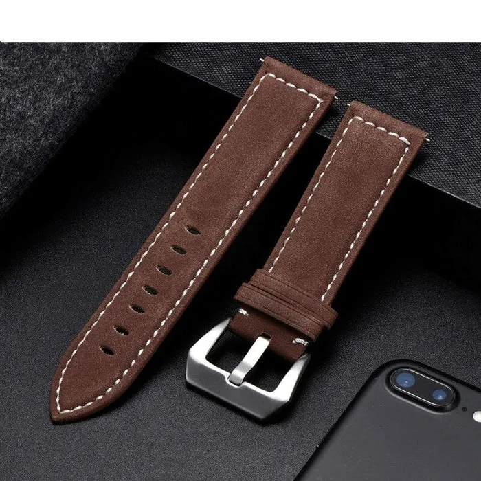 Retro Leather Straps Compatible with the Huawei Watch GT 5 Pro 46mm