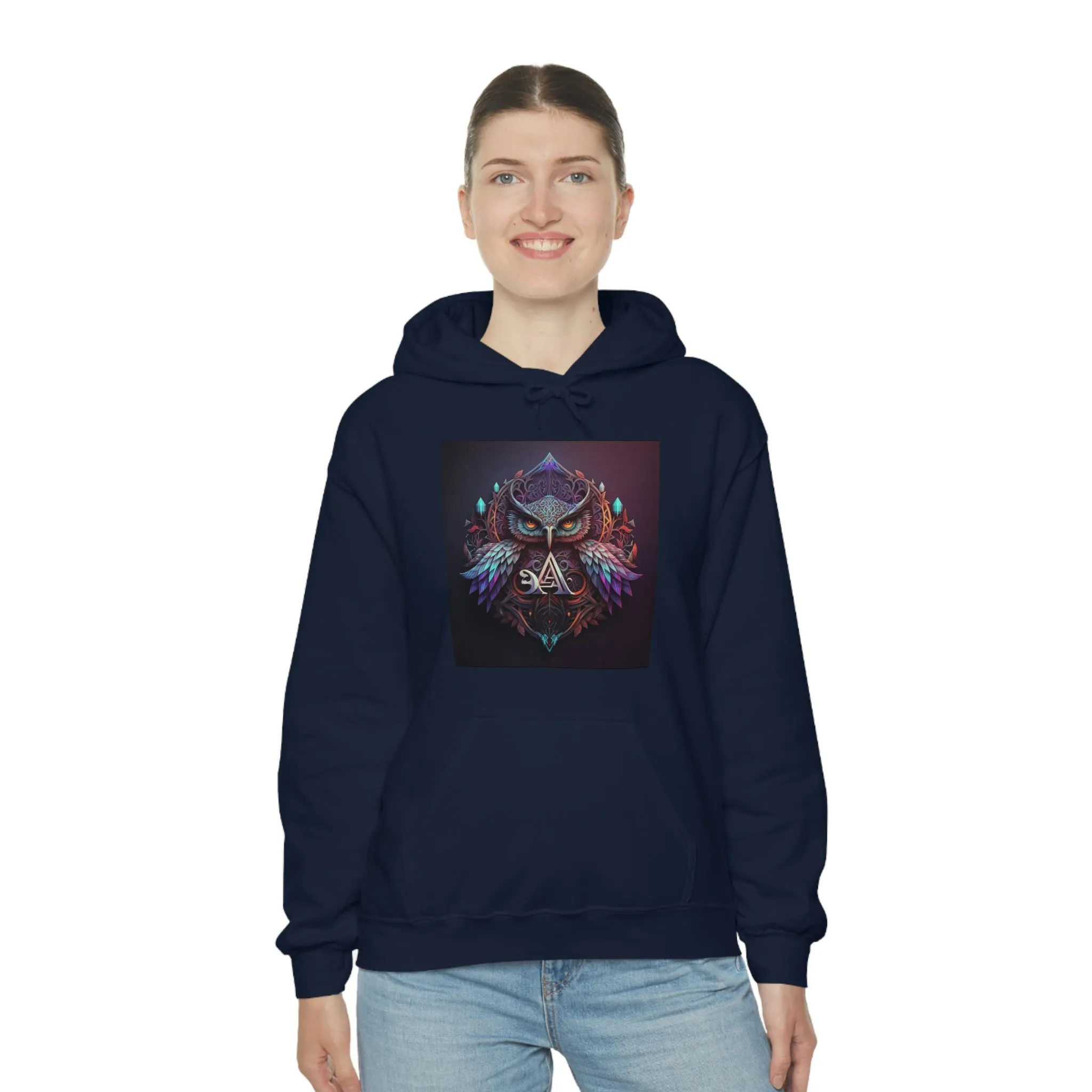 Sacred Owl Hooded Sweatshirt.